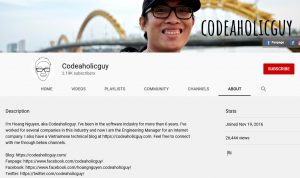 vlog của blogger codeaholicguy