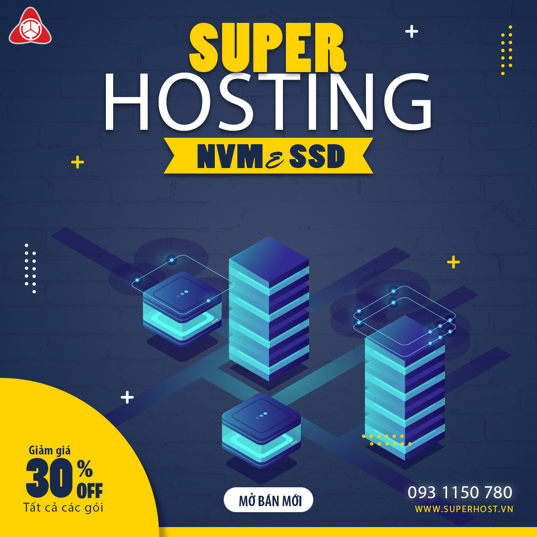 Super Hosting chất lượng cao NVMe SSD