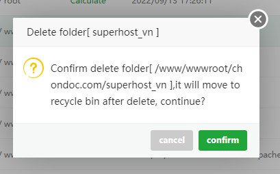Xác nhận xóa File hoặc Folder