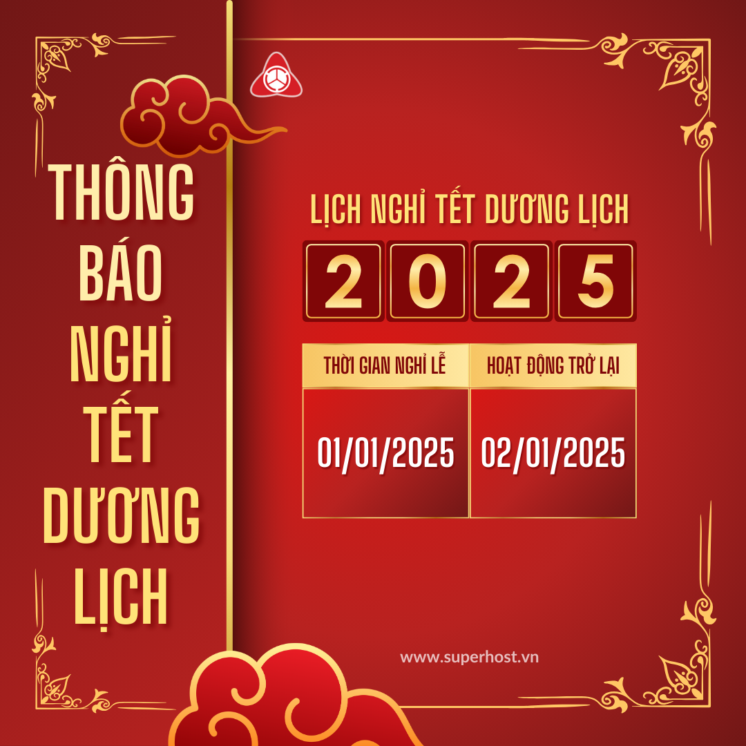 Thông báo lịch nghỉ tết Dương lịch 2025