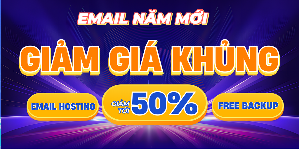Email năm mới – Giảm giá khủng đến 50%