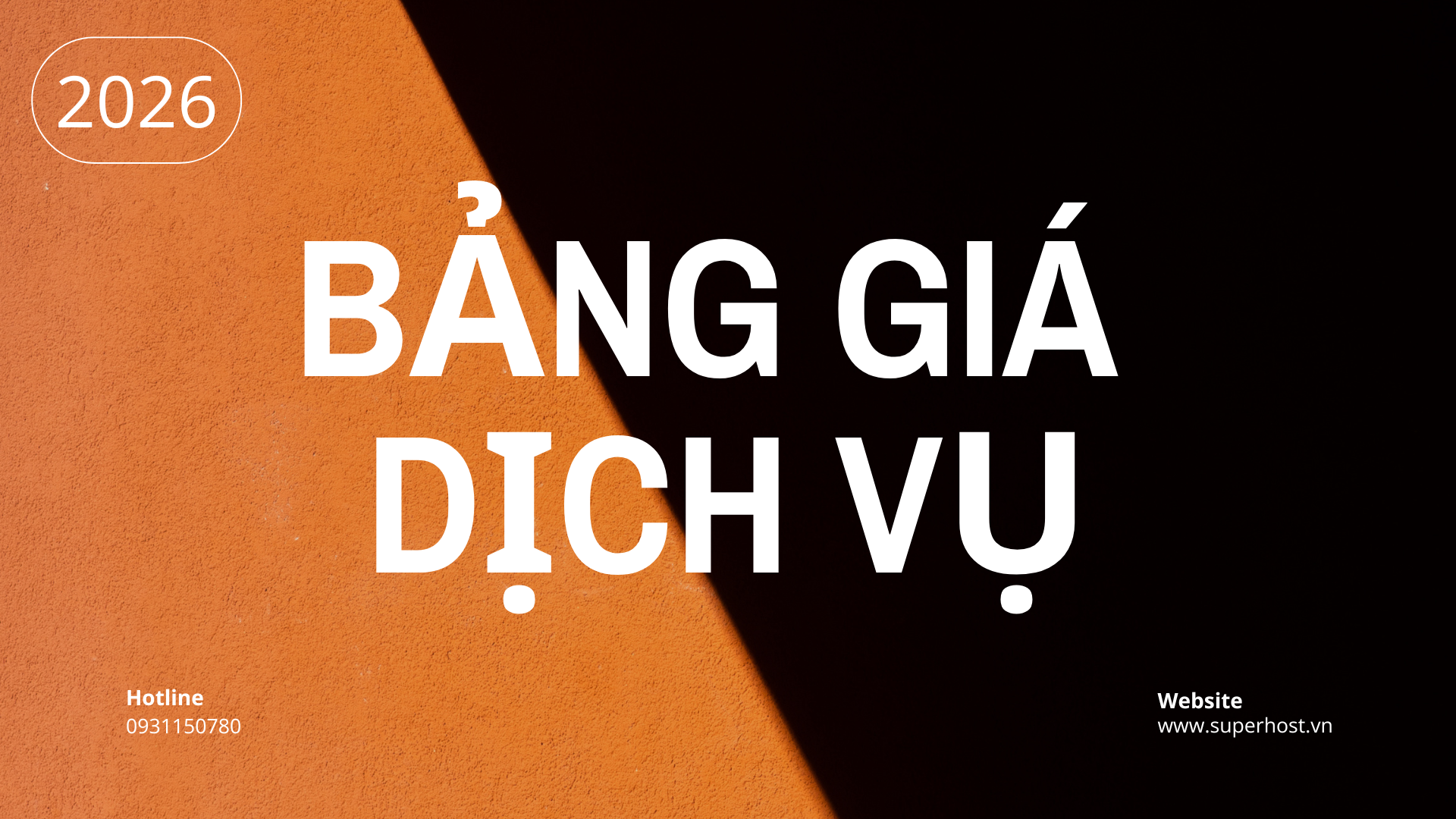 Bảng giá dịch vụ Hosting & Cloud Server 2026