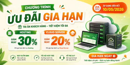 Chương trình ưu đãi gia hạn tại SuperHost