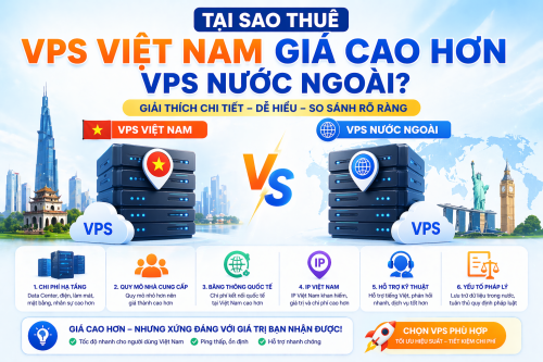 Nên thuê Cloud Server (Máy chủ ảo VPS) Việt Nam hay nước ngoài?
